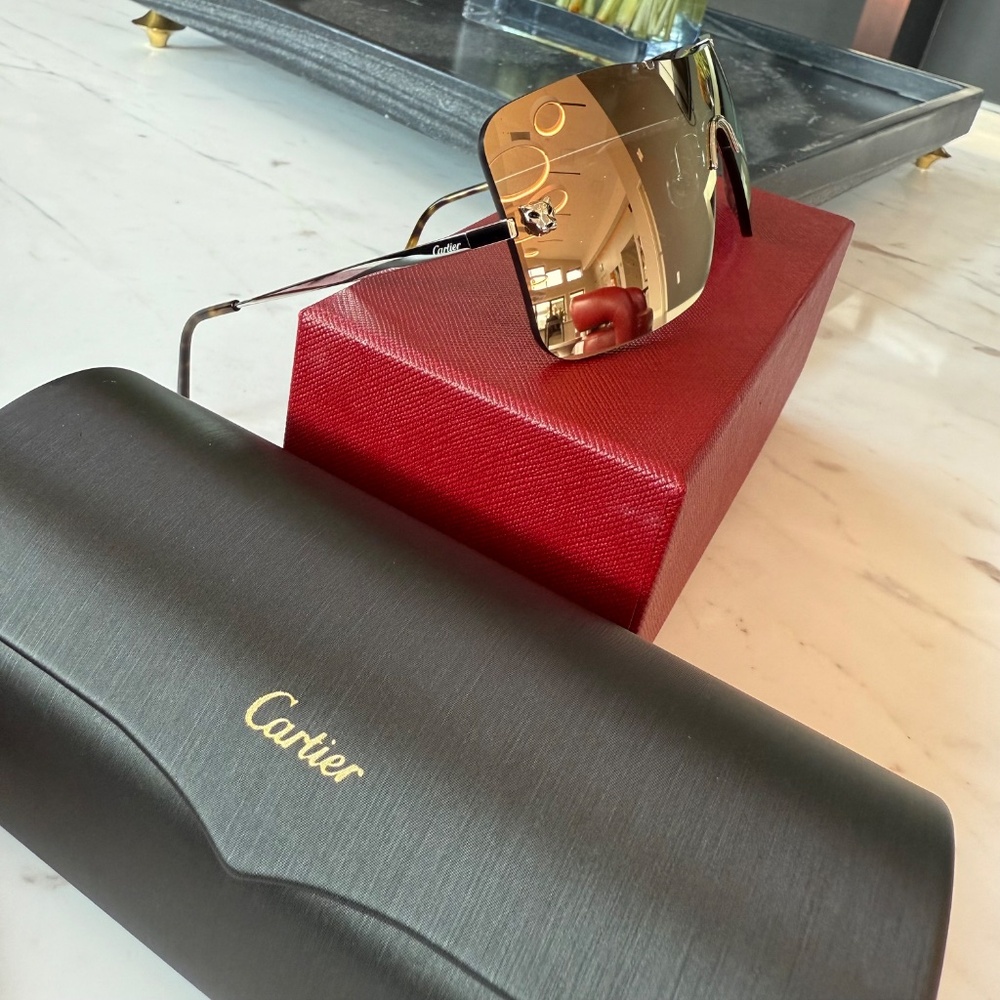 New Cartier Panthers Sunglasses Original - Picture 9 of 16